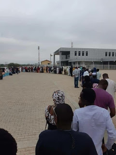 The Agonies Nigerians Go Through To Purchase Kaduna Bound Train Tickets In Abuja