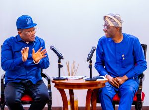 PICTURES: GOV. SANWO-OLU RECEIVES NEW MINISTER OF WORKS, ENGR DAVID UMAHI AT THE LAGOS HOUSE, MARINA, ON WEDNESDAY, 30 AUGUST, 2023