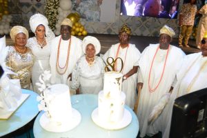 Elegant Shade Okoya Celebrates Mum At 80